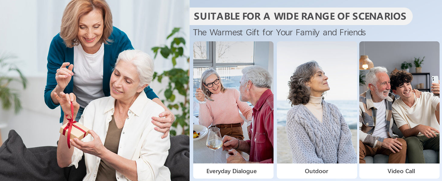 Wireless Mini Hearing Aid – Noise-Cancelling for Seniors