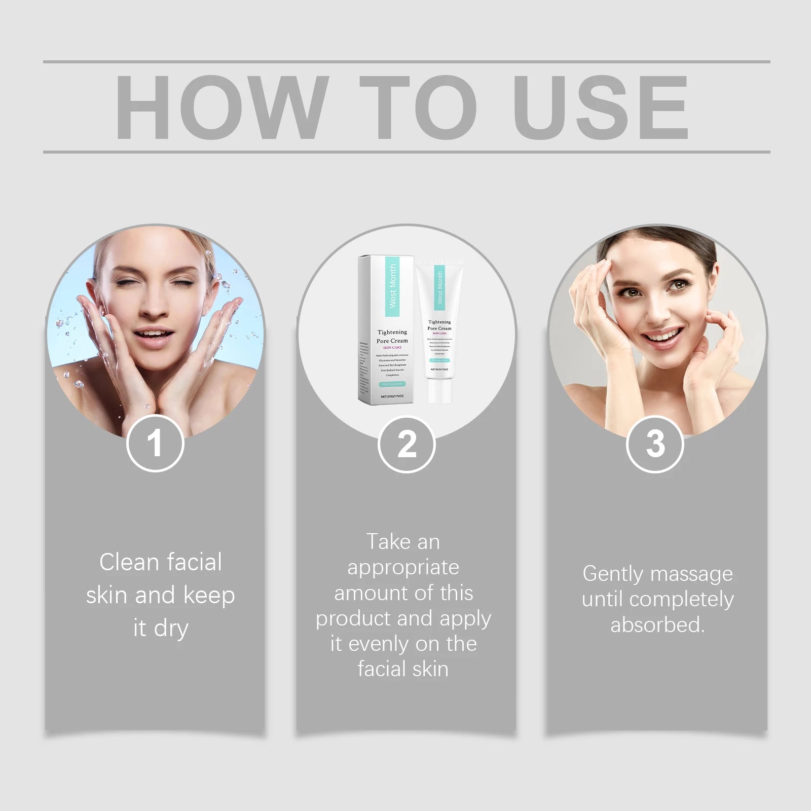 West&Month Tightening Pore Face Cream – 50g