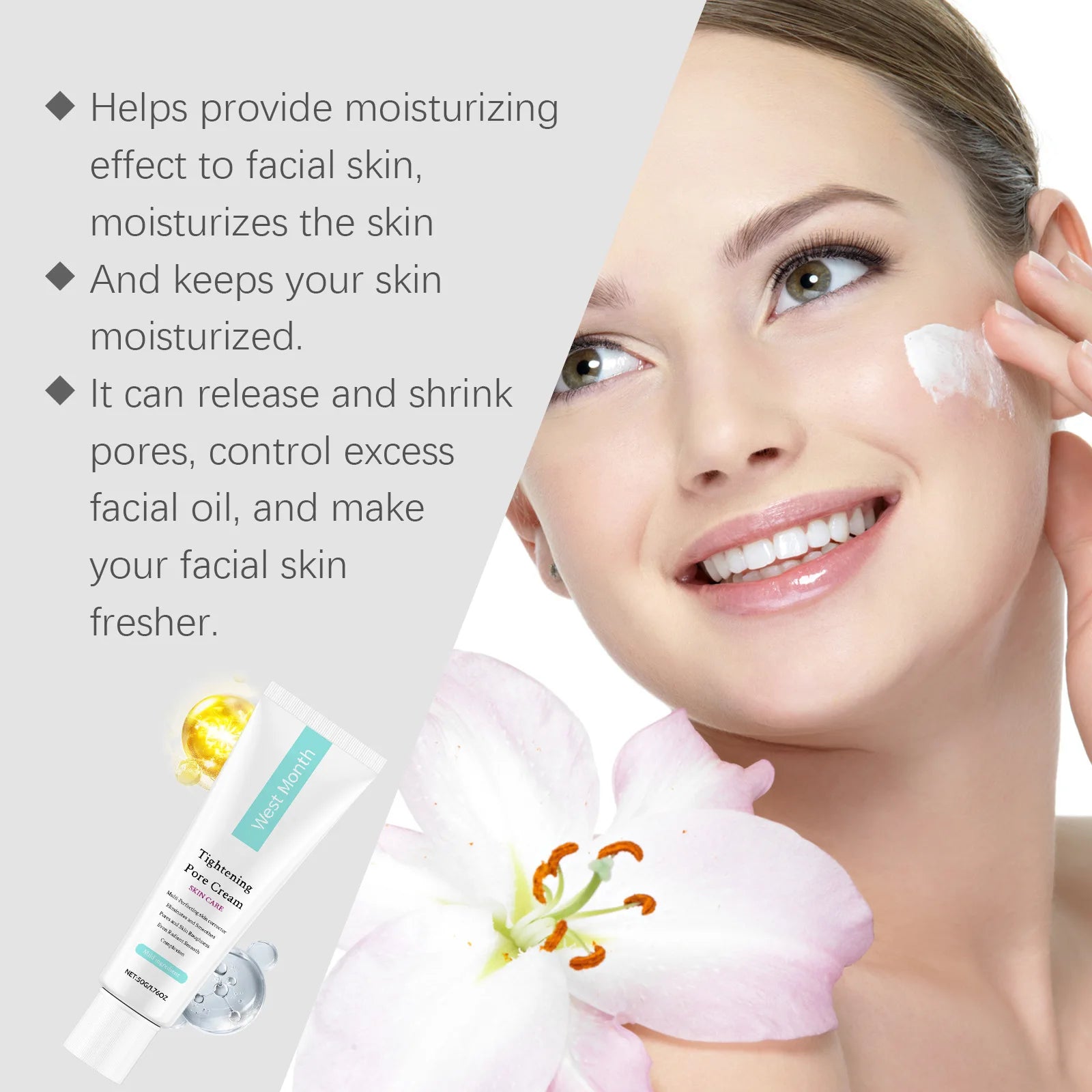 West&Month Tightening Pore Face Cream – 50g