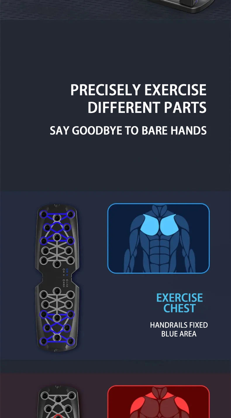 Portable Foldable Push-Up Board – Multifunctional Fitness Bar