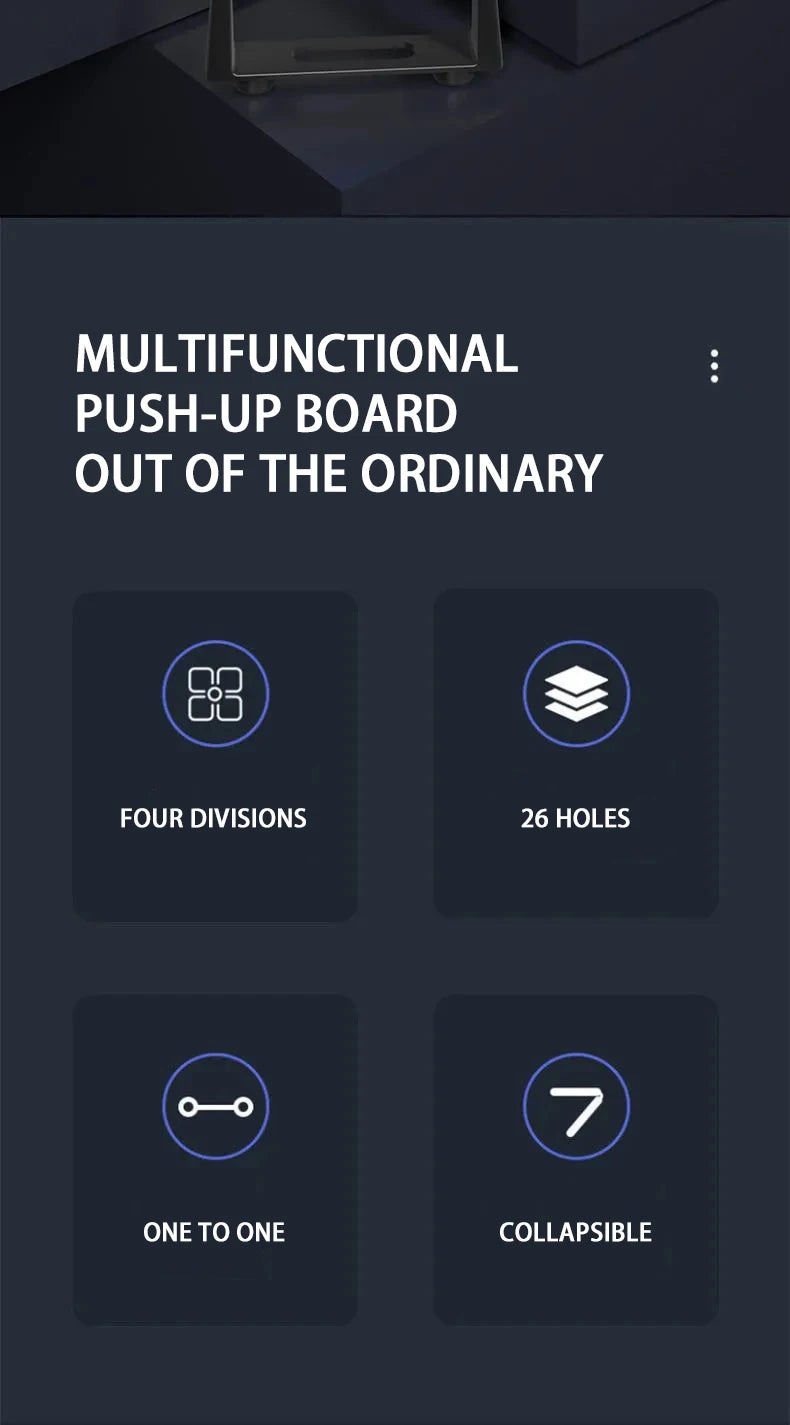 Portable Foldable Push-Up Board – Multifunctional Fitness Bar