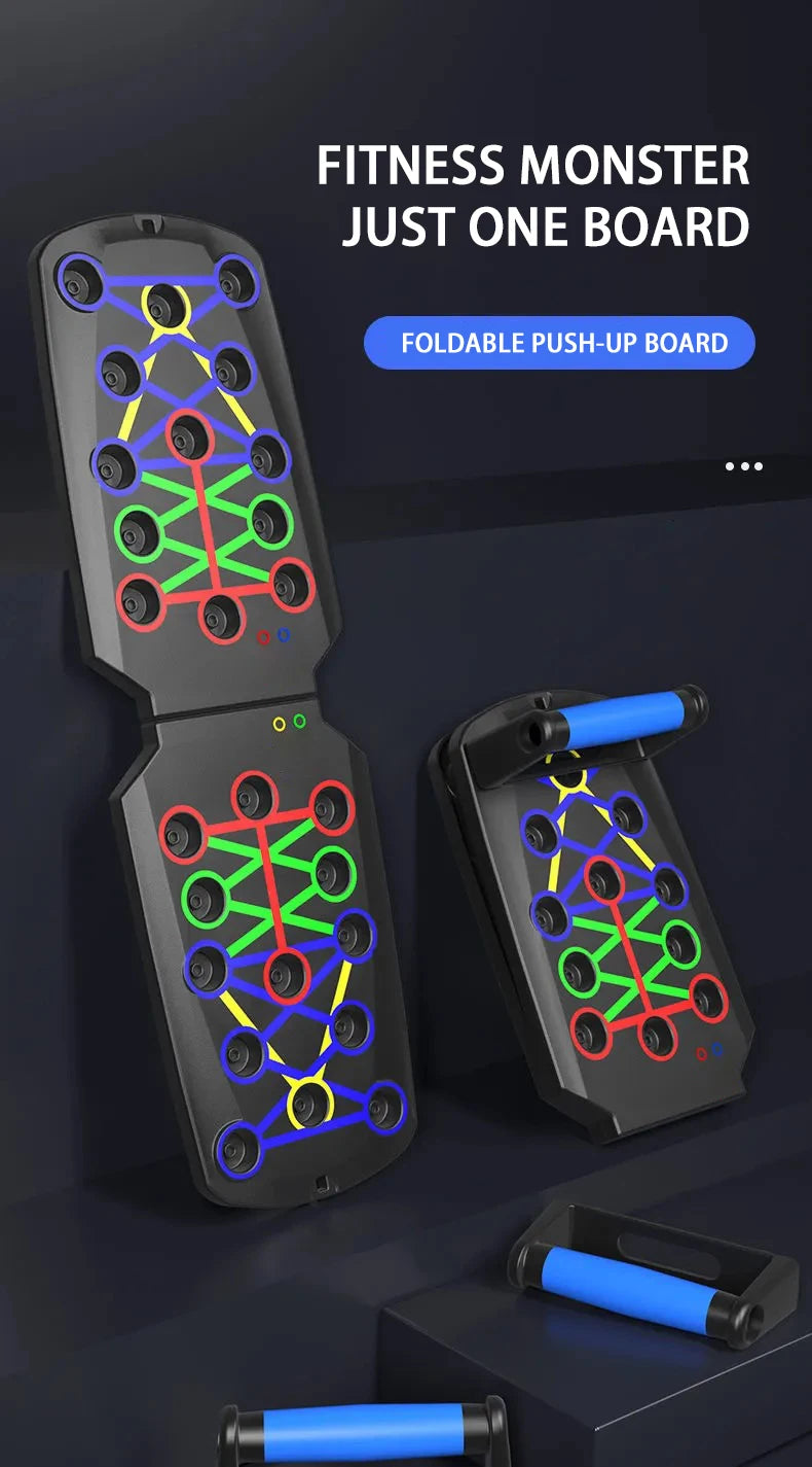 Portable Foldable Push-Up Board – Multifunctional Fitness Bar