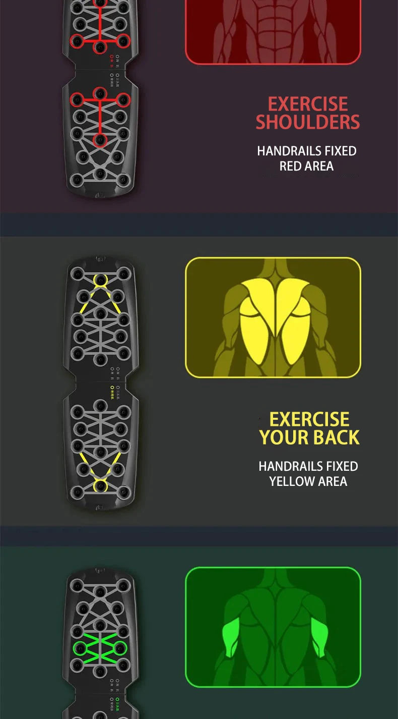 Portable Foldable Push-Up Board – Multifunctional Fitness Bar