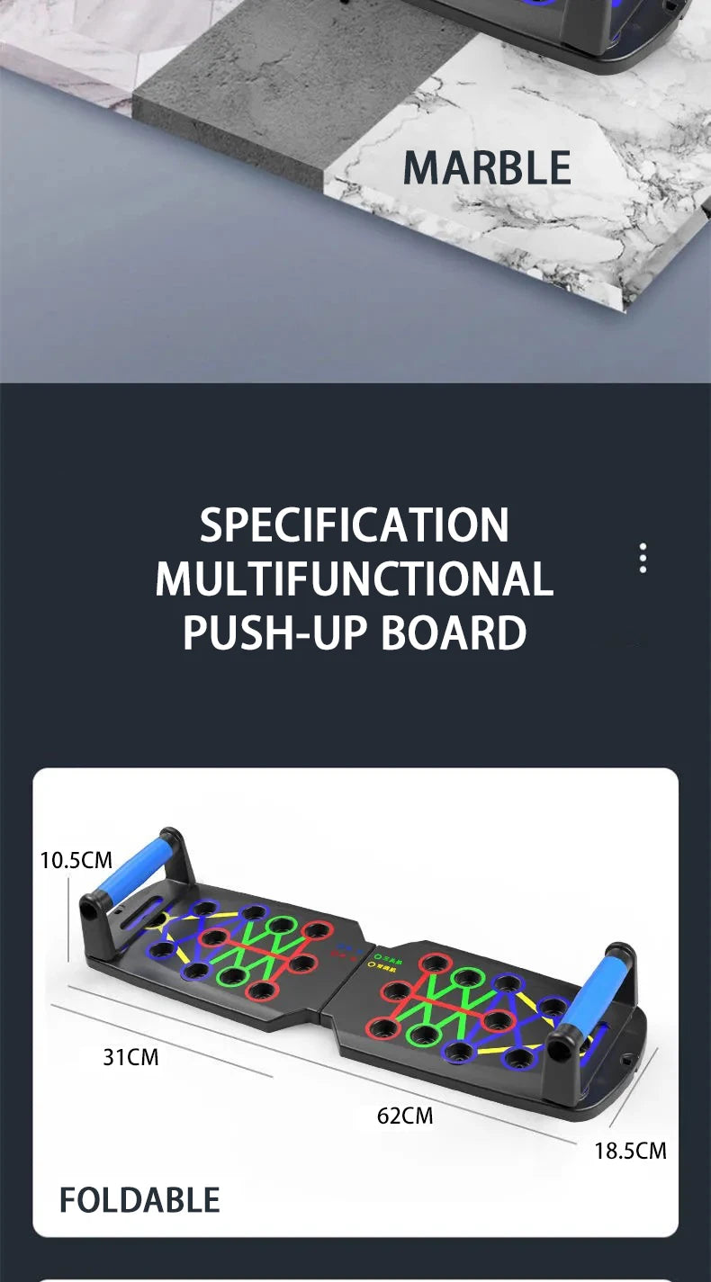 Portable Foldable Push-Up Board – Multifunctional Fitness Bar