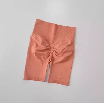 Women’s High-Waist Yoga Shorts – Hip Push-Up