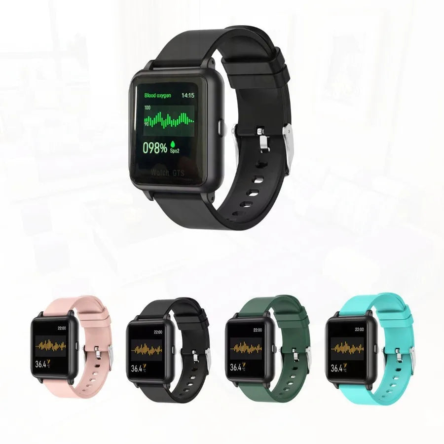 Smart Watch with Oximeter, Thermometer & Pulse Monitor