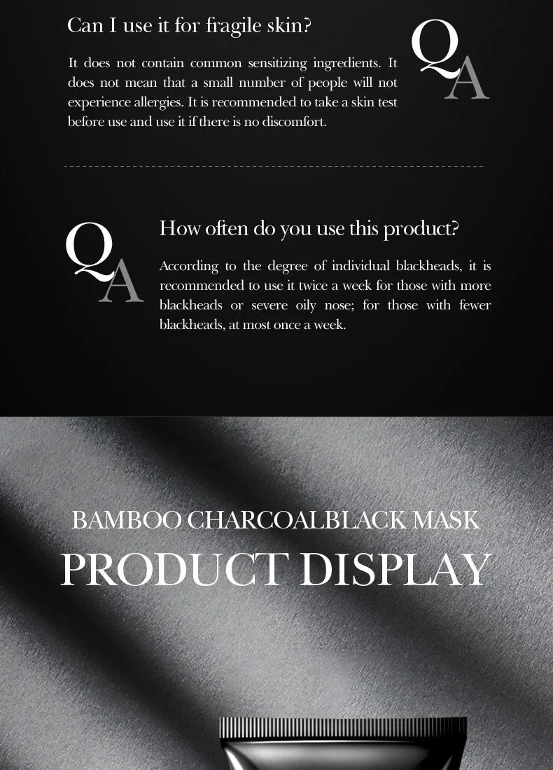 Bamboo Charcoal Blackhead Remover Peel-Off Mask