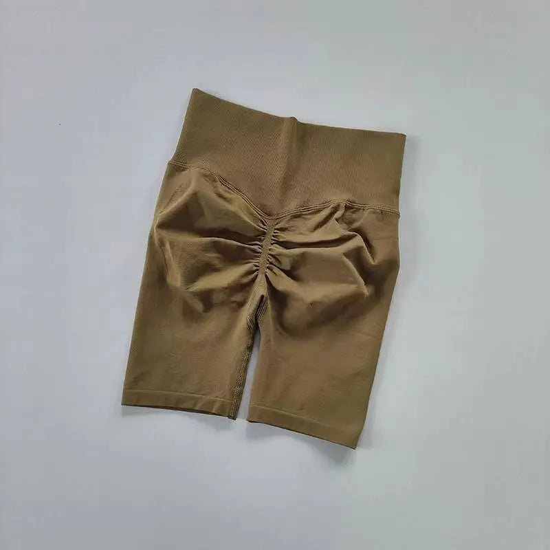 Women’s High-Waist Yoga Shorts – Hip Push-Up