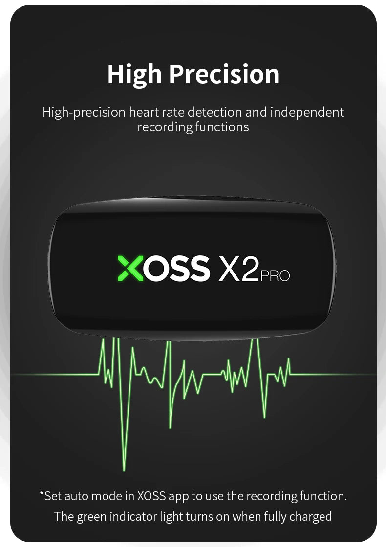 X2 Pro Heart Rate Monitor – Rechargeable Sensor