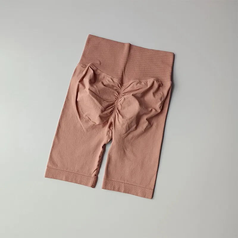 Women’s High-Waist Yoga Shorts – Hip Push-Up