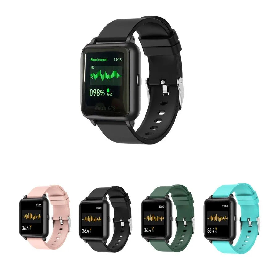 Smart Watch with Oximeter, Thermometer & Pulse Monitor
