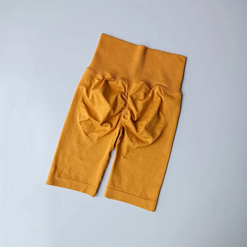 Women’s High-Waist Yoga Shorts – Hip Push-Up