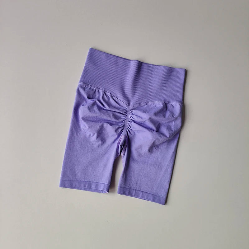 Women’s High-Waist Yoga Shorts – Hip Push-Up