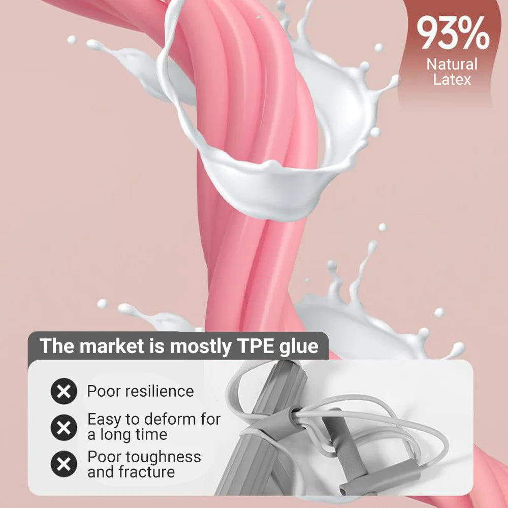 6-Tube Resistance Bands with Pedal Puller – Multi-Function