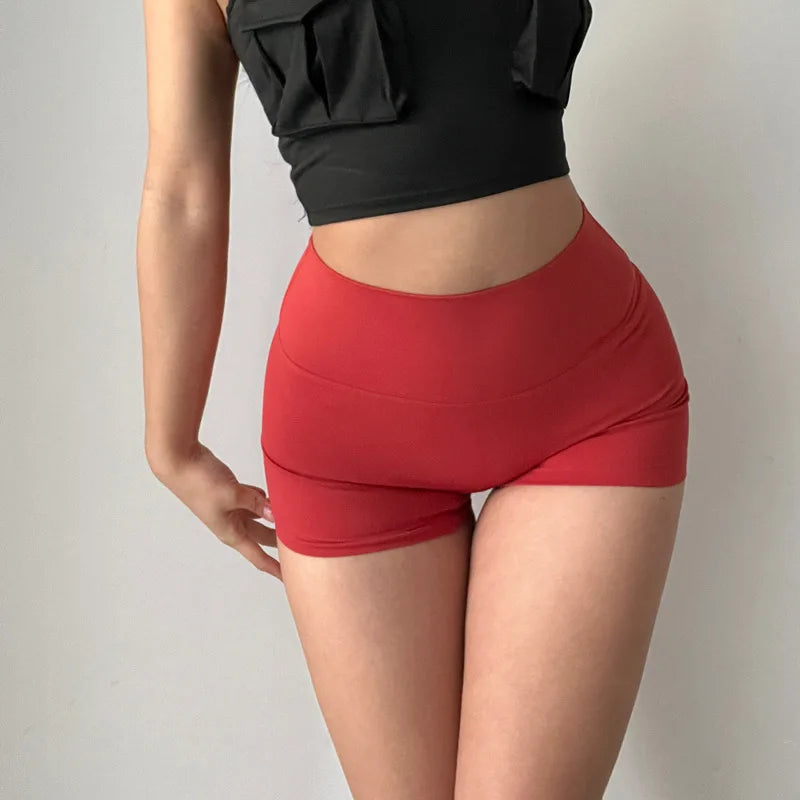 GymHUB High-Waist Hip-Lifting Yoga Shorts – 3/4 Length