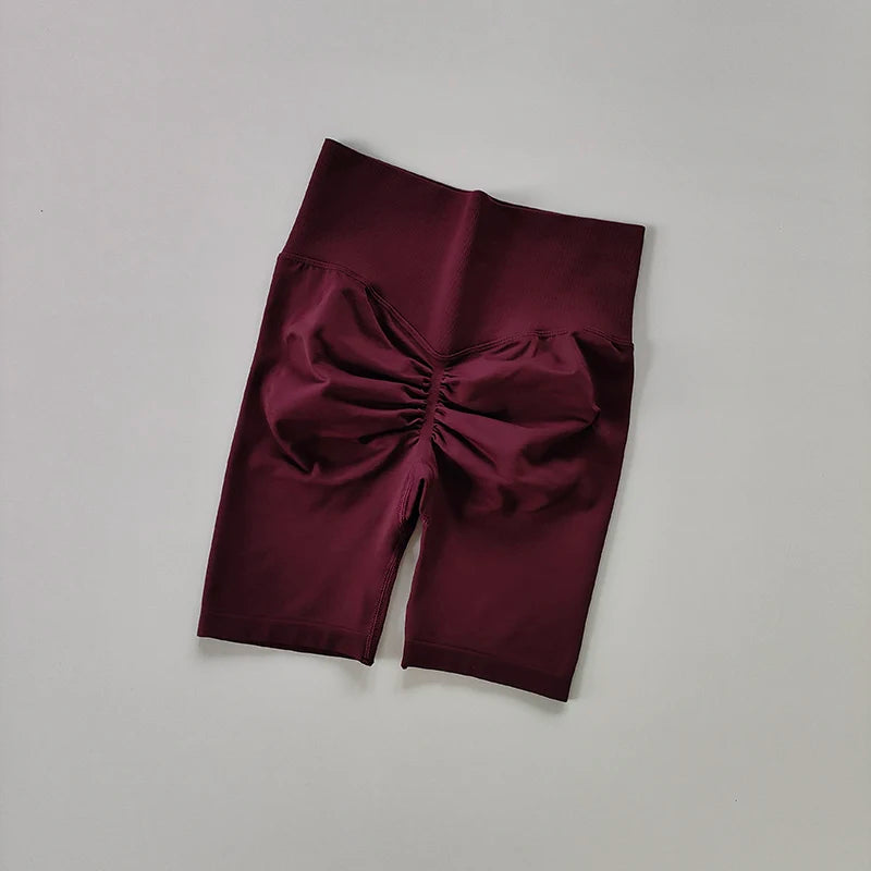 Women’s High-Waist Yoga Shorts – Hip Push-Up