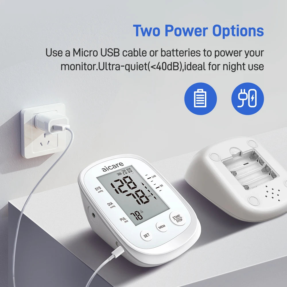 Automatic Upper Arm Blood Pressure Monitor – Digital BP Meter