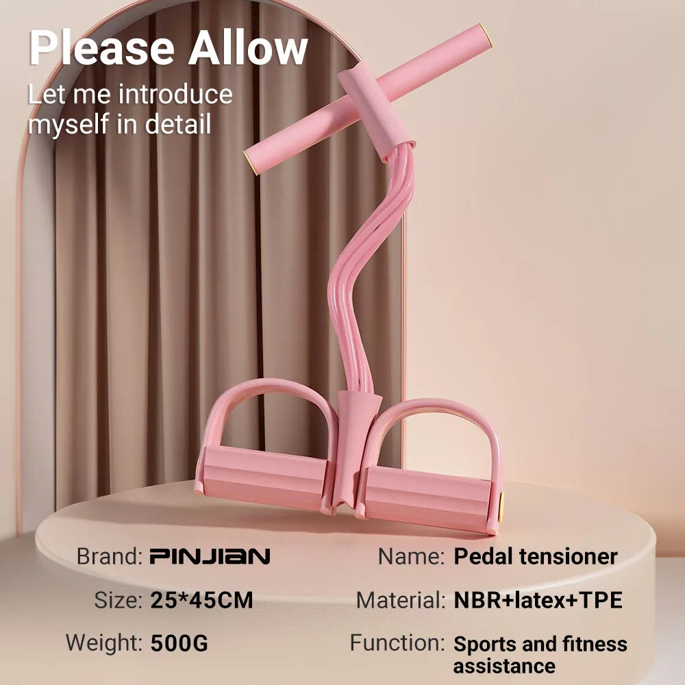 6-Tube Resistance Bands with Pedal Puller – Multi-Function