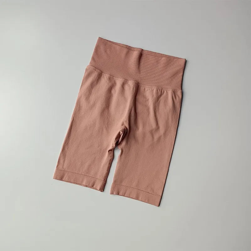 Women’s High-Waist Yoga Shorts – Hip Push-Up