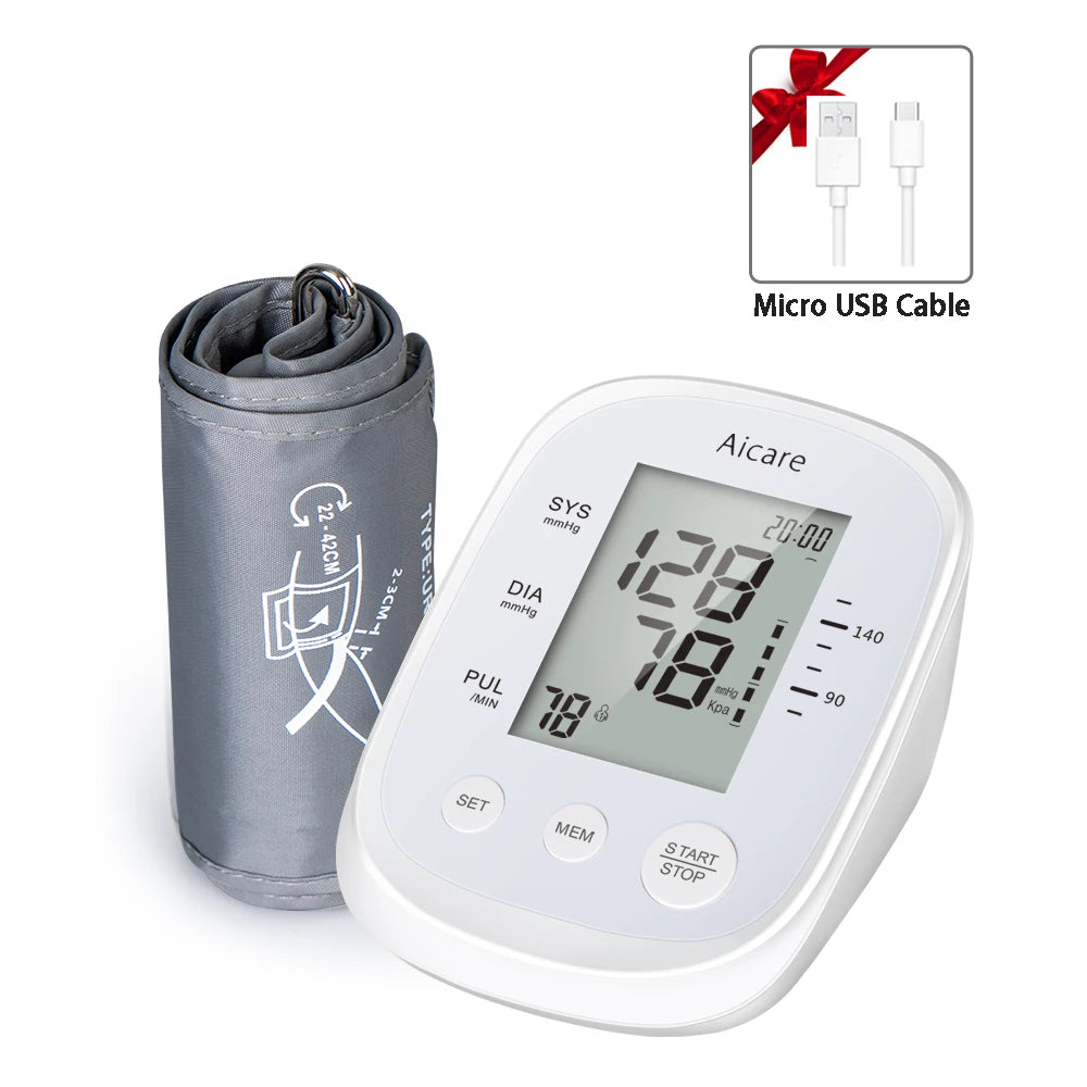 Automatic Upper Arm Blood Pressure Monitor – Digital BP Meter