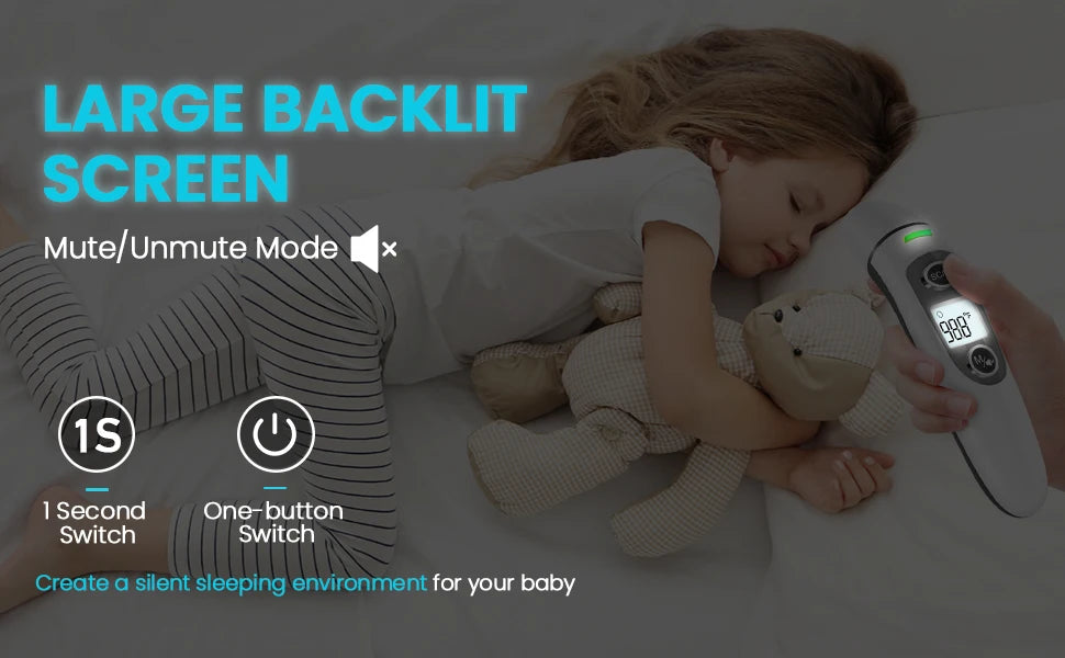 Digital Ear & Forehead Thermometer – 1-Second Reading