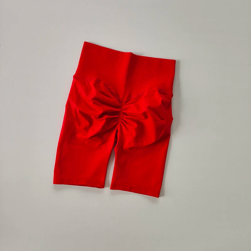 Women’s High-Waist Yoga Shorts – Hip Push-Up