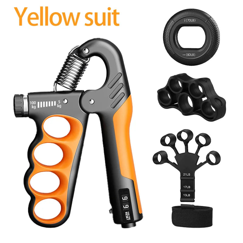 Adjustable Hand Grip Strengthener – 5–150kg Resistance