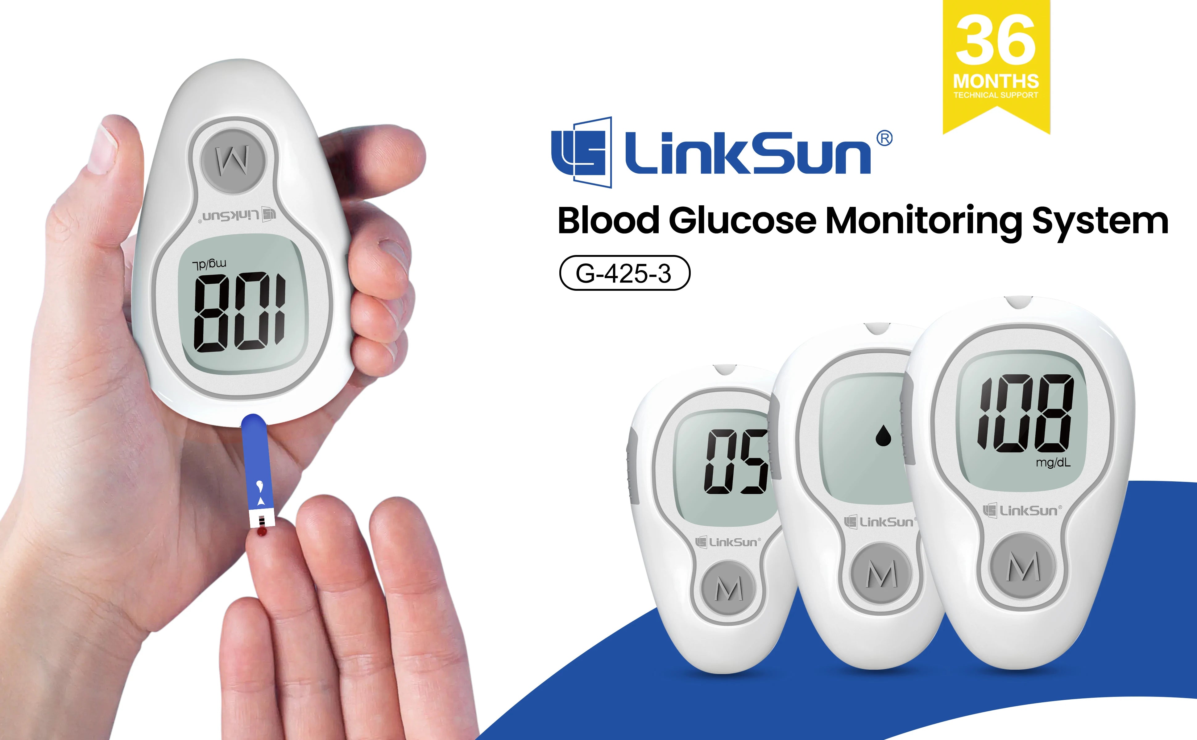 G-425-3 Blood Glucose Monitor – Complete Diabetes Kit