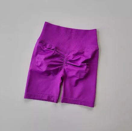 Women’s High-Waist Yoga Shorts – Hip Push-Up