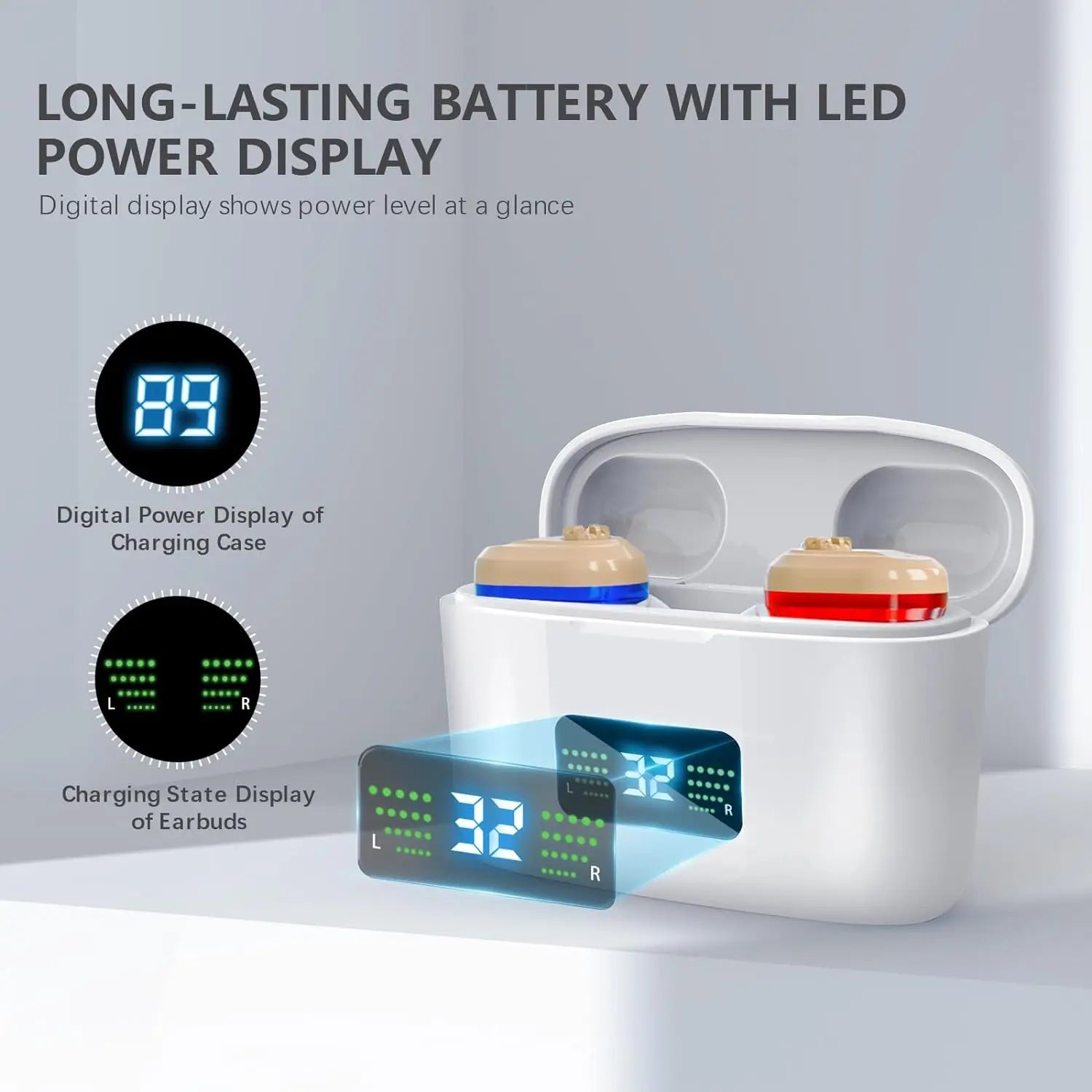 Wireless Mini Hearing Aid – Noise-Cancelling for Seniors