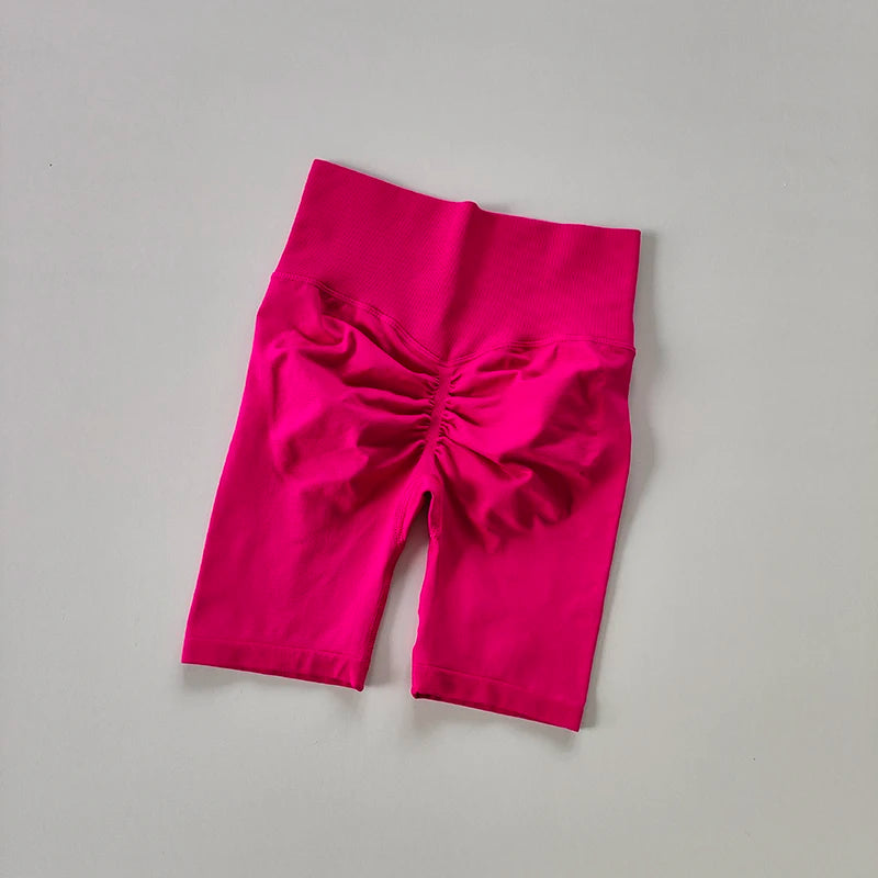 Women’s High-Waist Yoga Shorts – Hip Push-Up