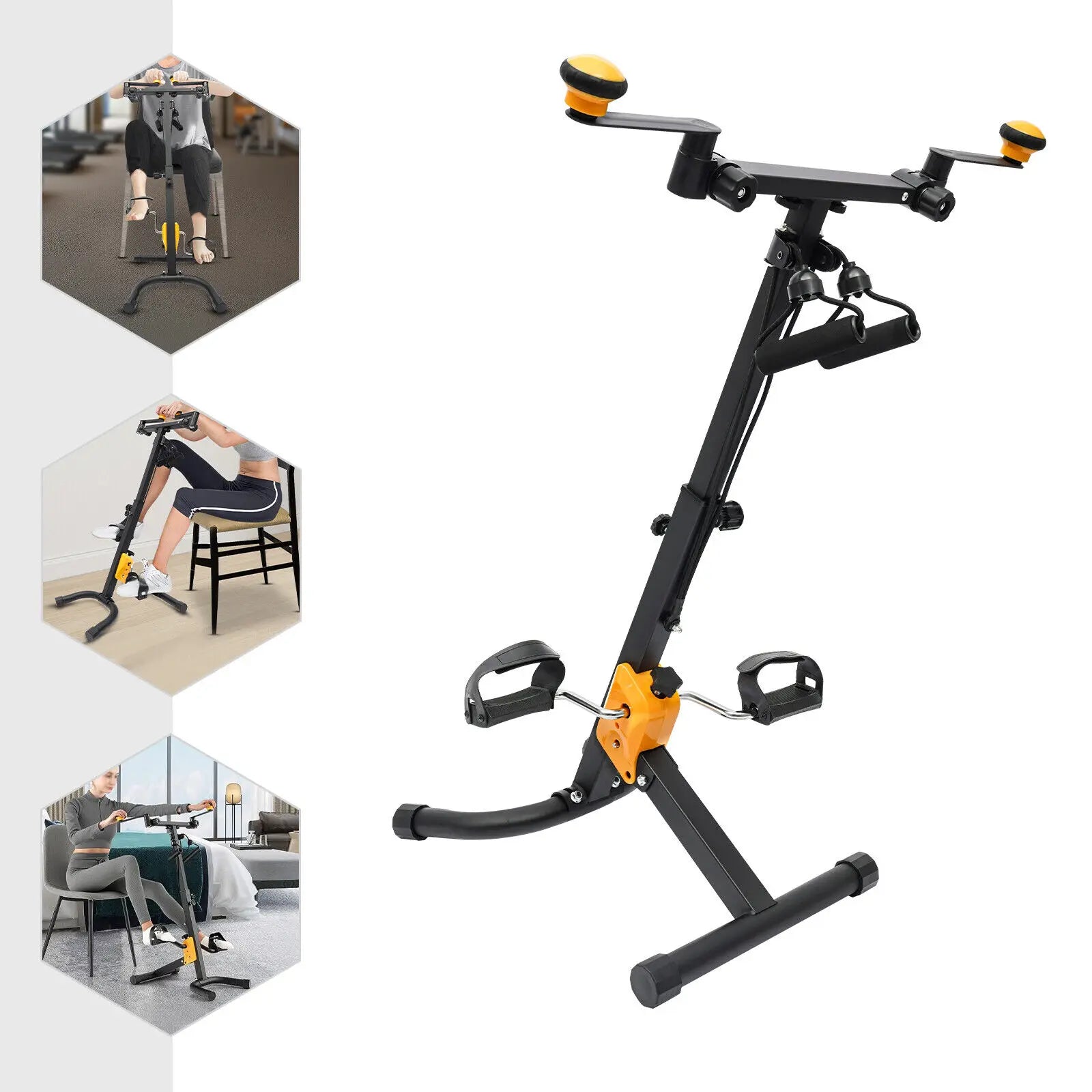 Foldable Pedal Exerciser Bike – Adjustable for Seniors