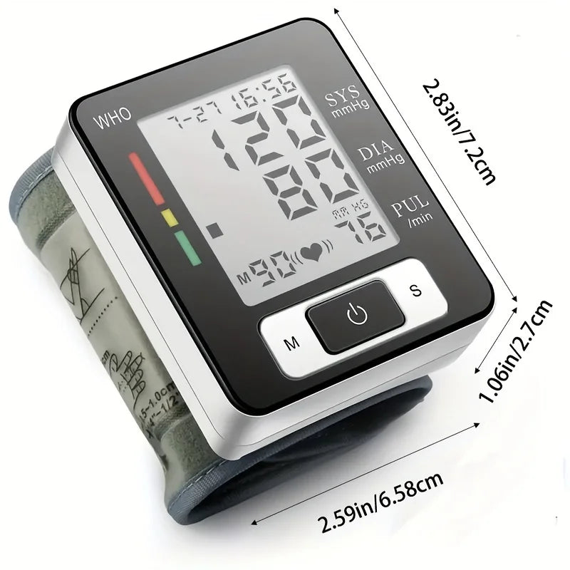 High-Accuracy Digital Wrist Blood Pressure Monitor