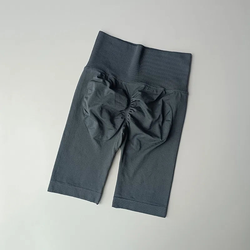 Women’s High-Waist Yoga Shorts – Hip Push-Up