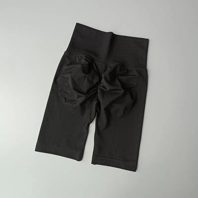 Women’s High-Waist Yoga Shorts – Hip Push-Up