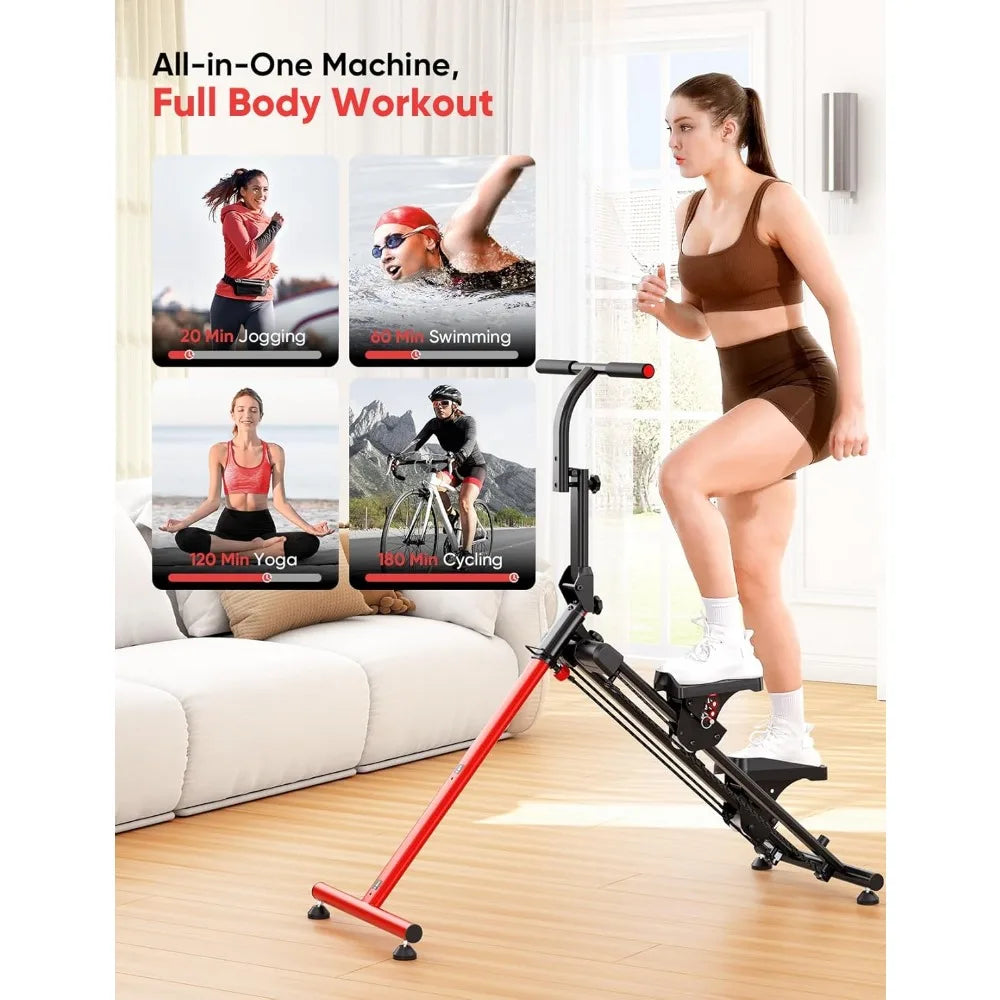 Adjustable Home Fitness Stair Stepper – Ski Simulation