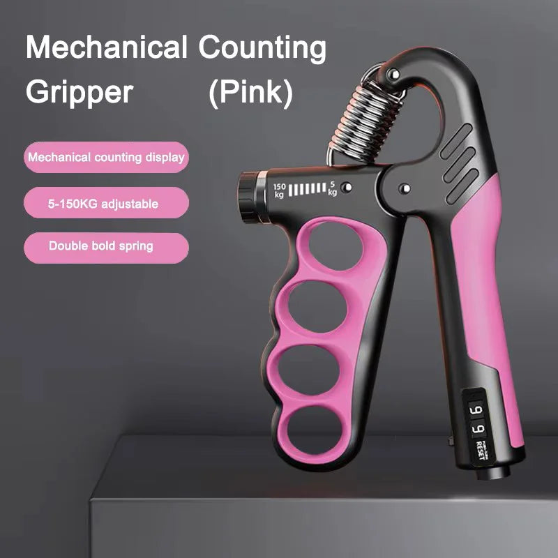 Adjustable Hand Grip Strengthener – 5–150kg Resistance