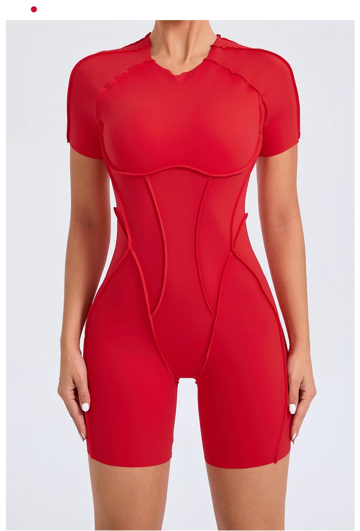 Women’s Backless Short Jumpsuit – Fitness Sports Set