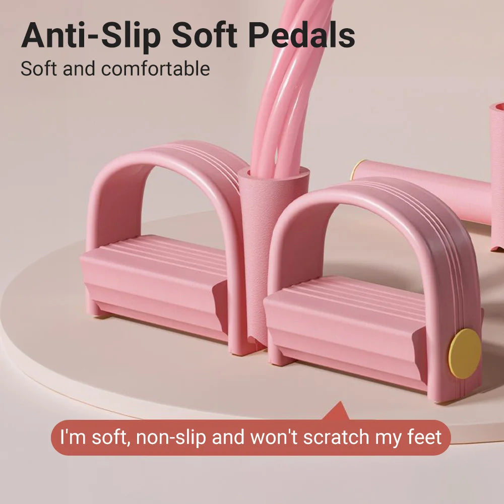 6-Tube Resistance Bands with Pedal Puller – Multi-Function