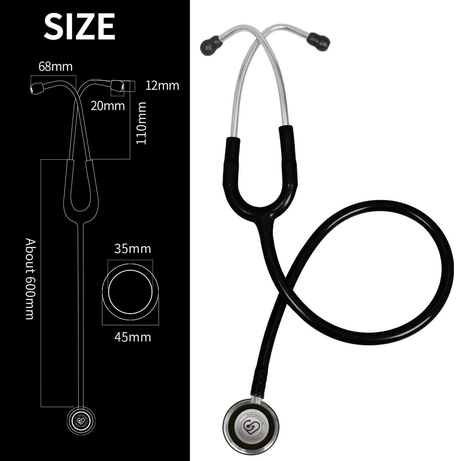 Double-Sided Professional Stethoscope – Cardiology