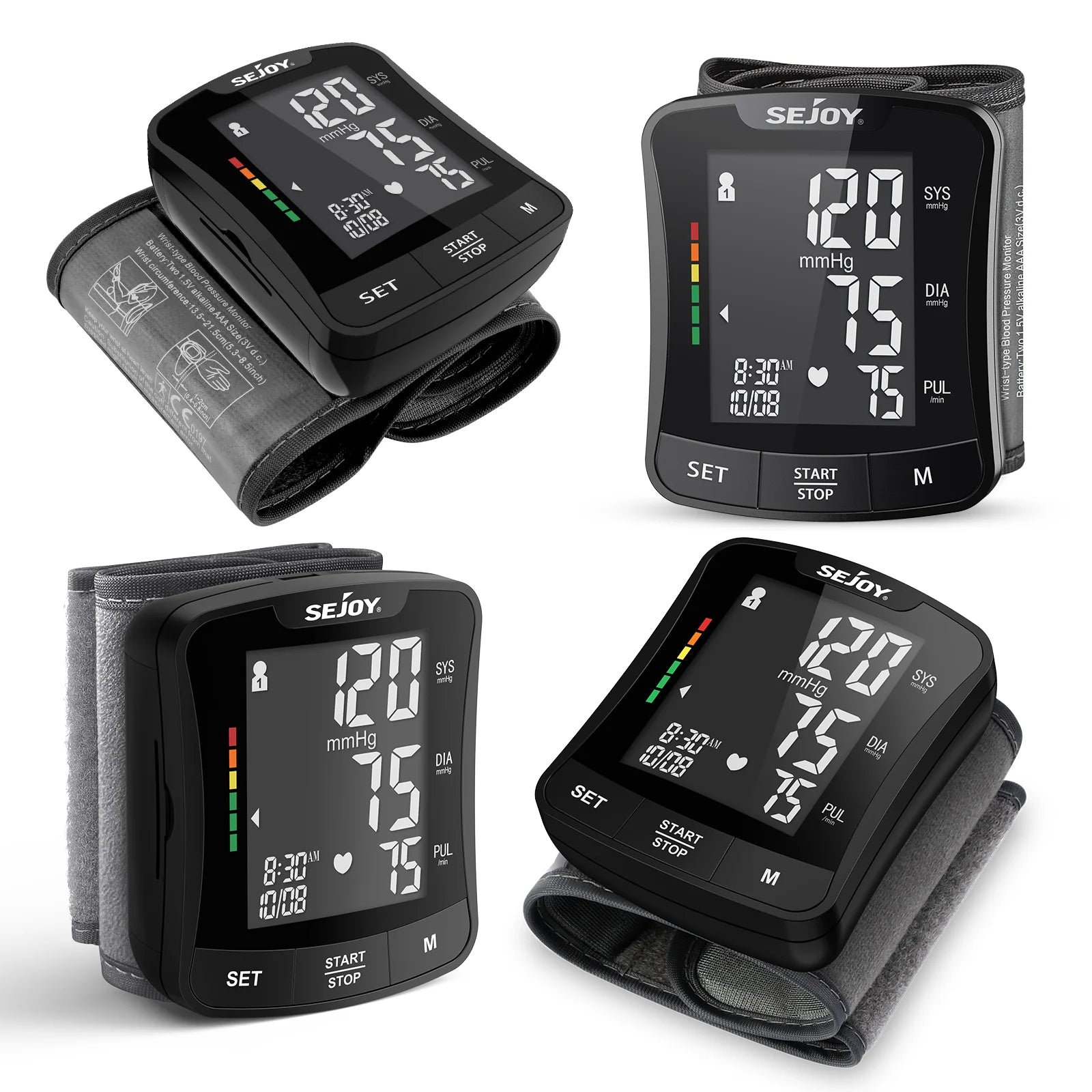Digital Wrist Blood Pressure Monitor – Electronic BP Meter