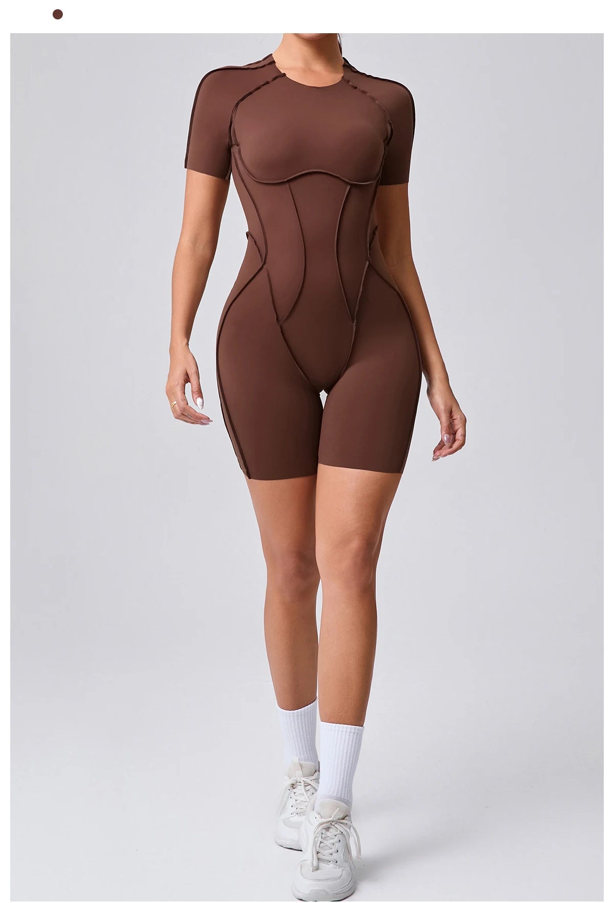 Women’s Backless Short Jumpsuit – Fitness Sports Set