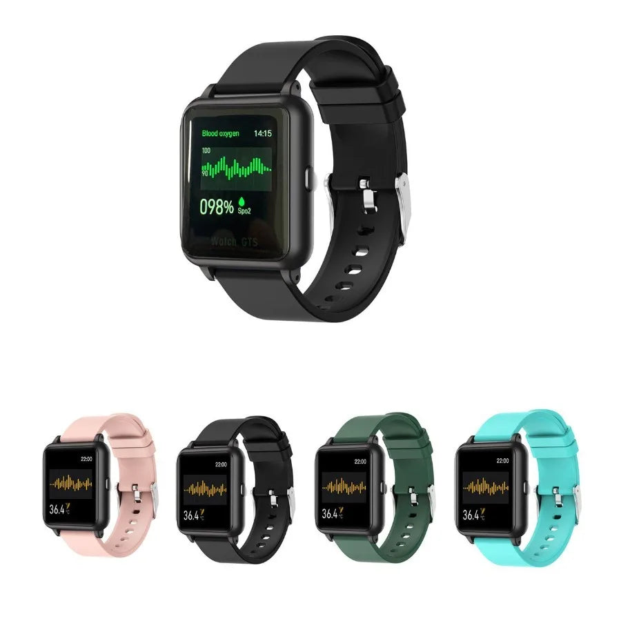 Smart Watch with Oximeter, Thermometer & Pulse Monitor