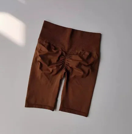 Women’s High-Waist Yoga Shorts – Hip Push-Up