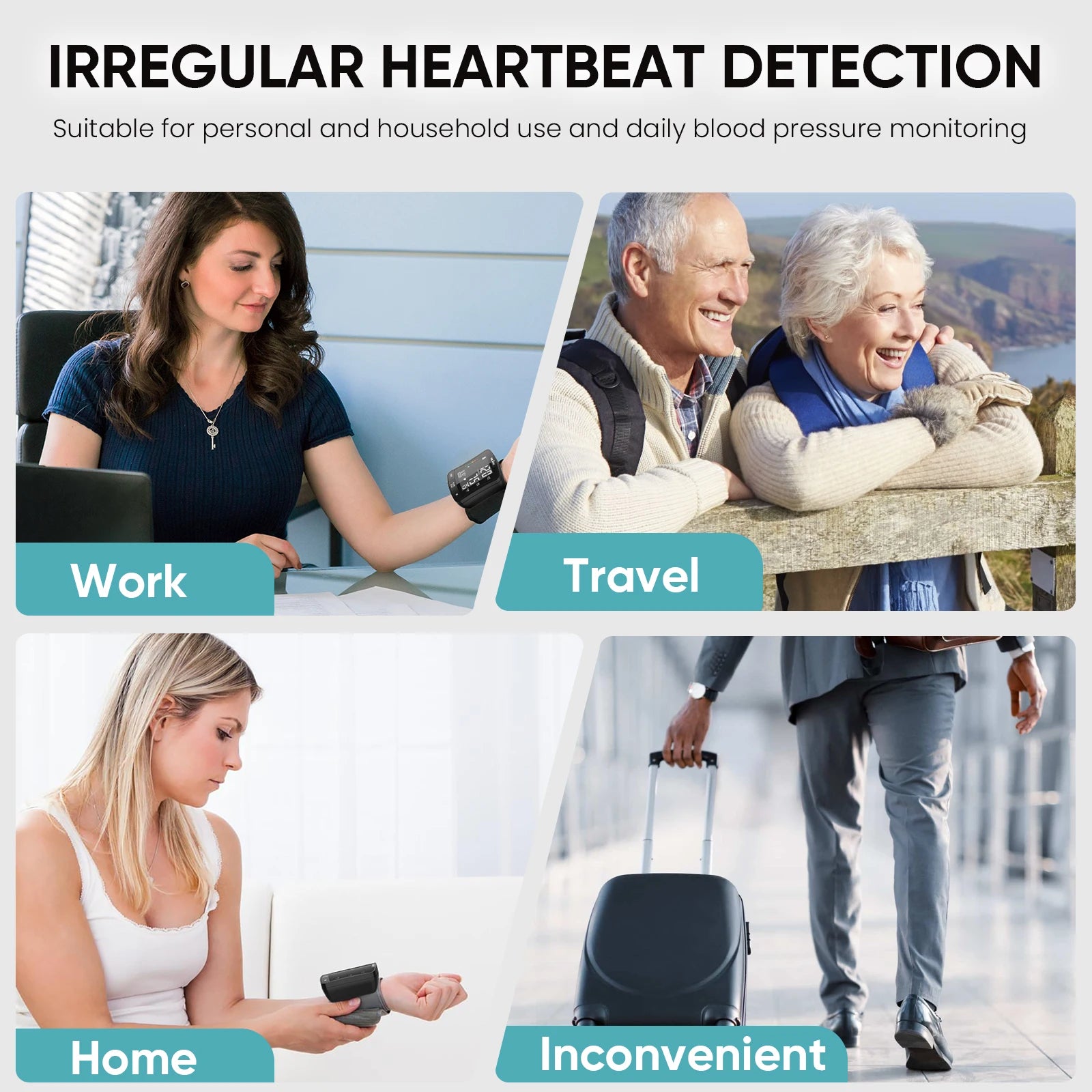 Digital Wrist Blood Pressure Monitor – Electronic BP Meter