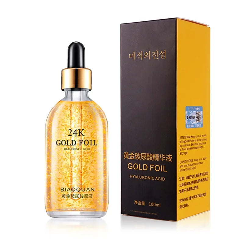24K Gold Hyaluronic Acid Face Serum – Anti-Aging & Lifting