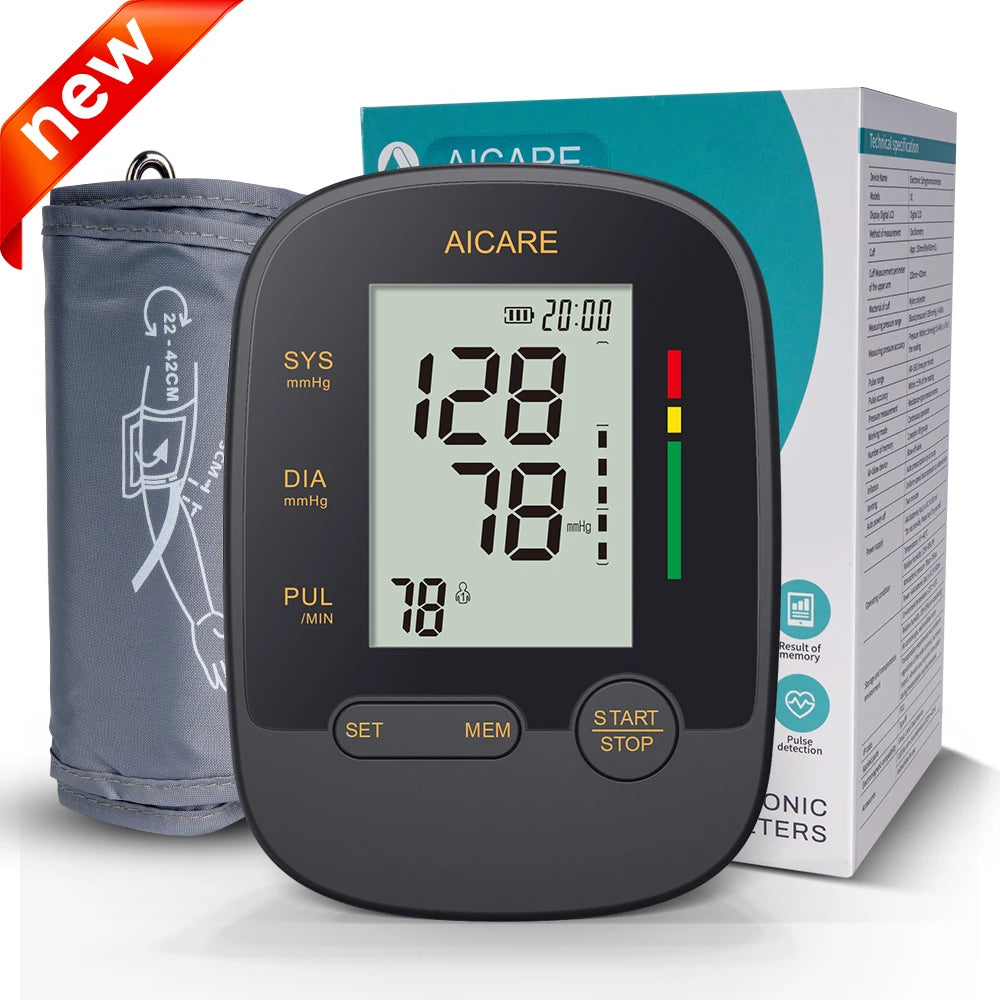 Automatic Upper Arm Blood Pressure Monitor – Digital BP Meter