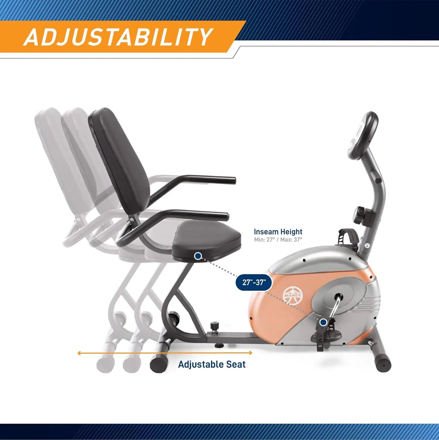 Adjustable Magnetic Resistance Exercise Bike – Home Fitness