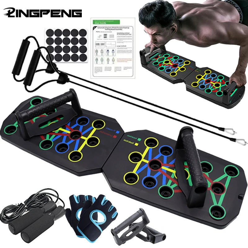 Portable Foldable Push-Up Board – Multifunctional Fitness Bar