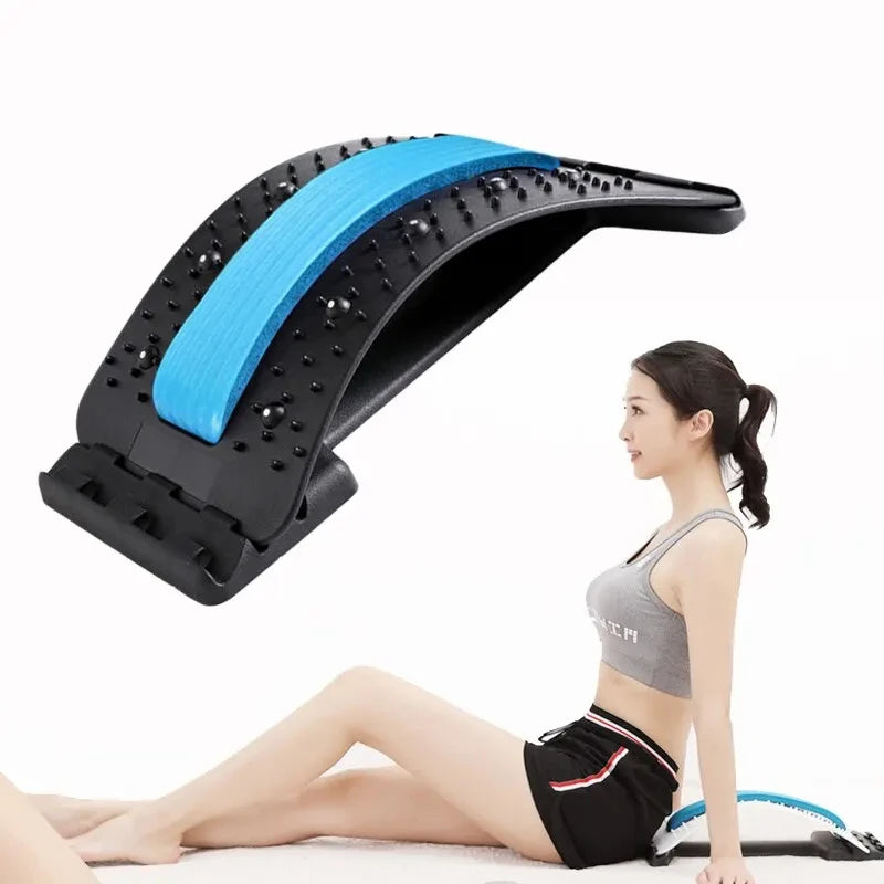 Adjustable Back Stretcher – Lumbar & Cervical Spine Massager